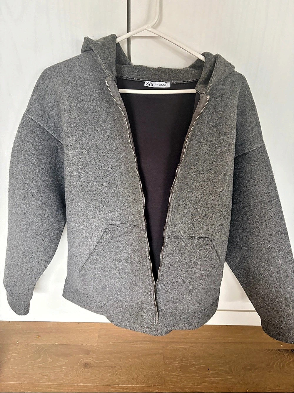 Zara Blend Hoodie Gray Medium